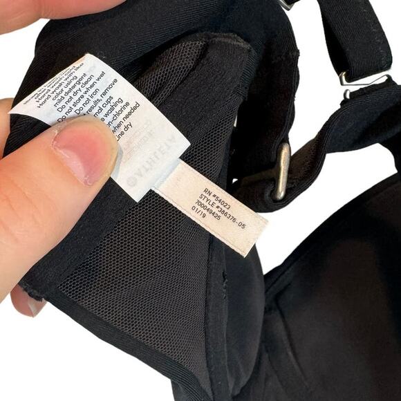 Athleta Twist Up Bikini Top Black 32 B / C - Picture 8 of 9